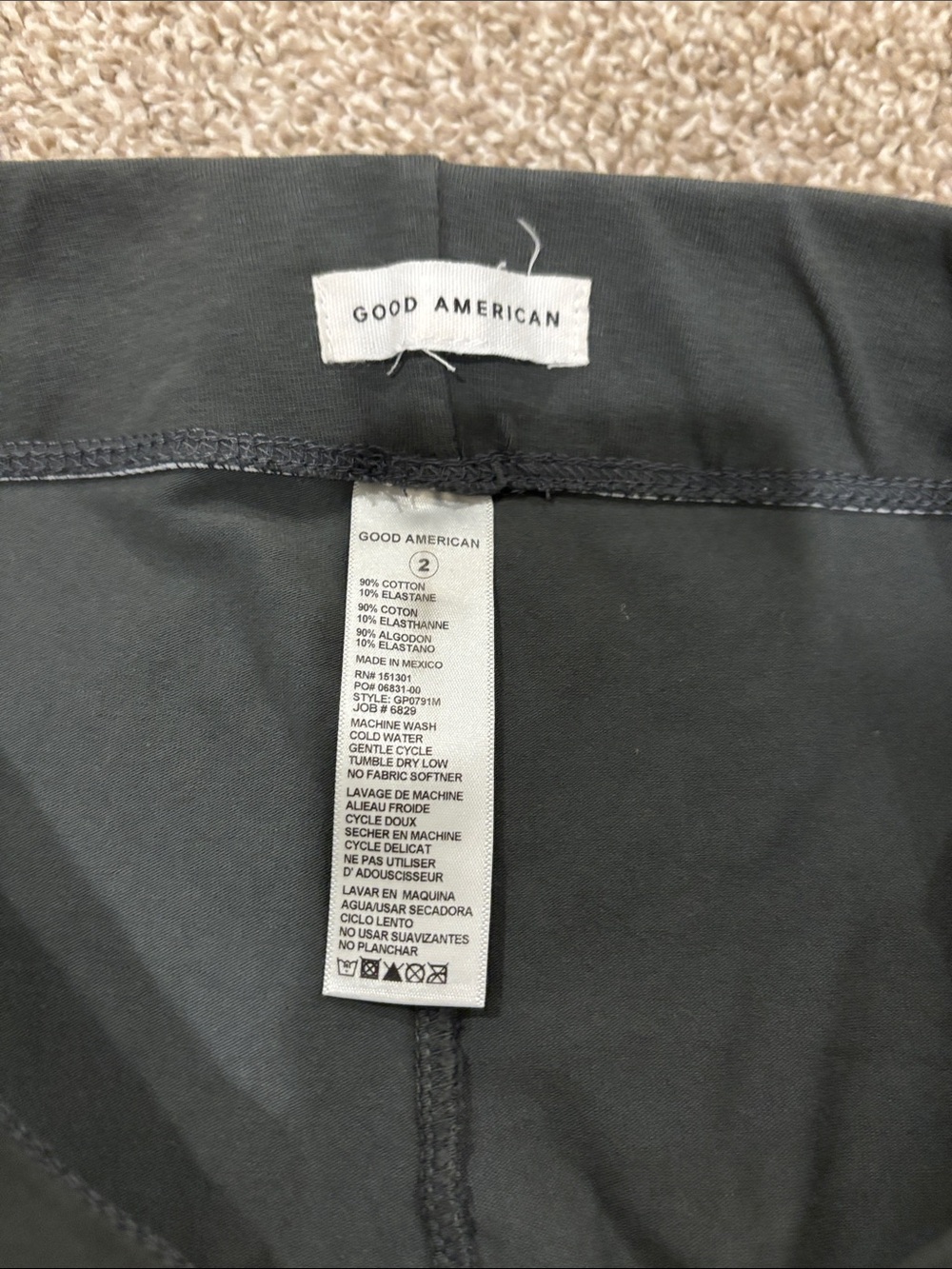Good American Men's Dark Charcoal Joggers
